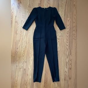 Donna Karan Black 3/4 sleeve jumpsuit